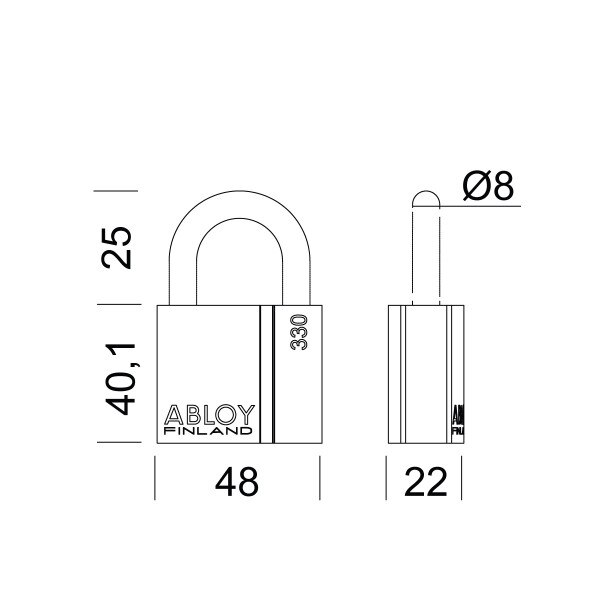 ABLOY-330-25-Padlock